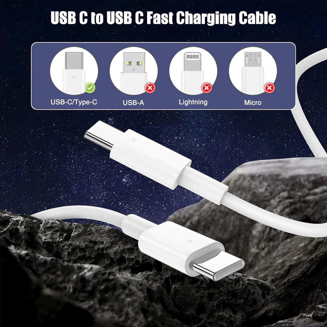 60W USB-C Fast Charging Cable