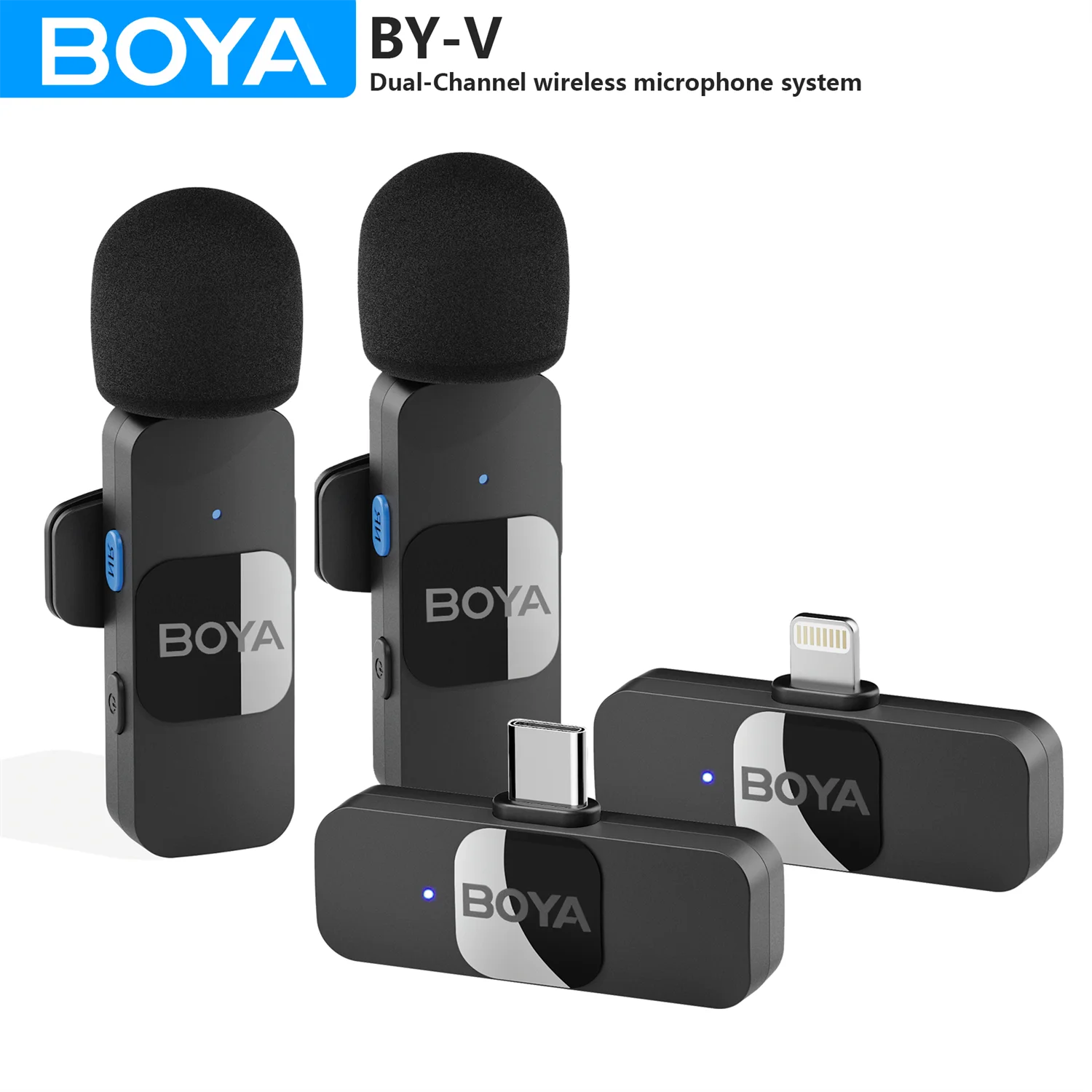 BOYA BY-V Wireless Lavalier Microphone - main product image