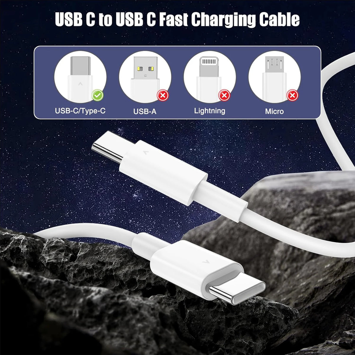 60W USB-C Fast Charging Cable