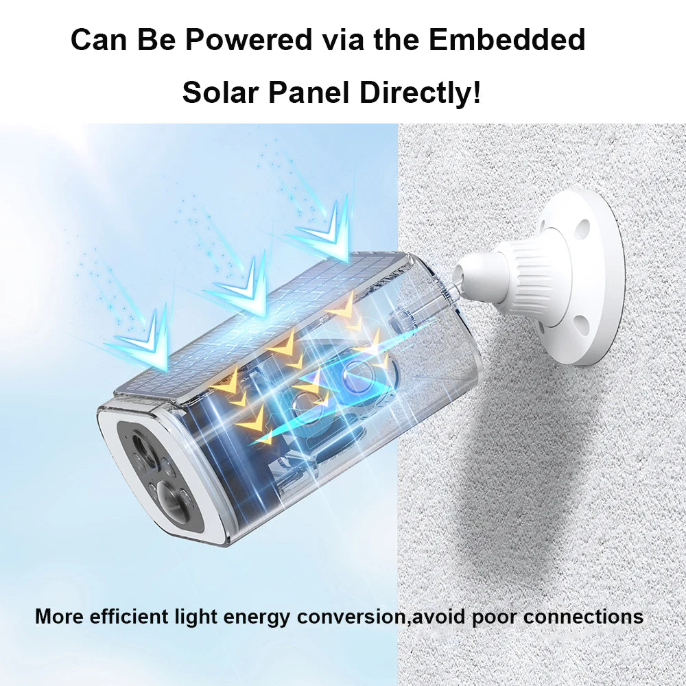 Solar Security Camera Outdoor Battery Powered