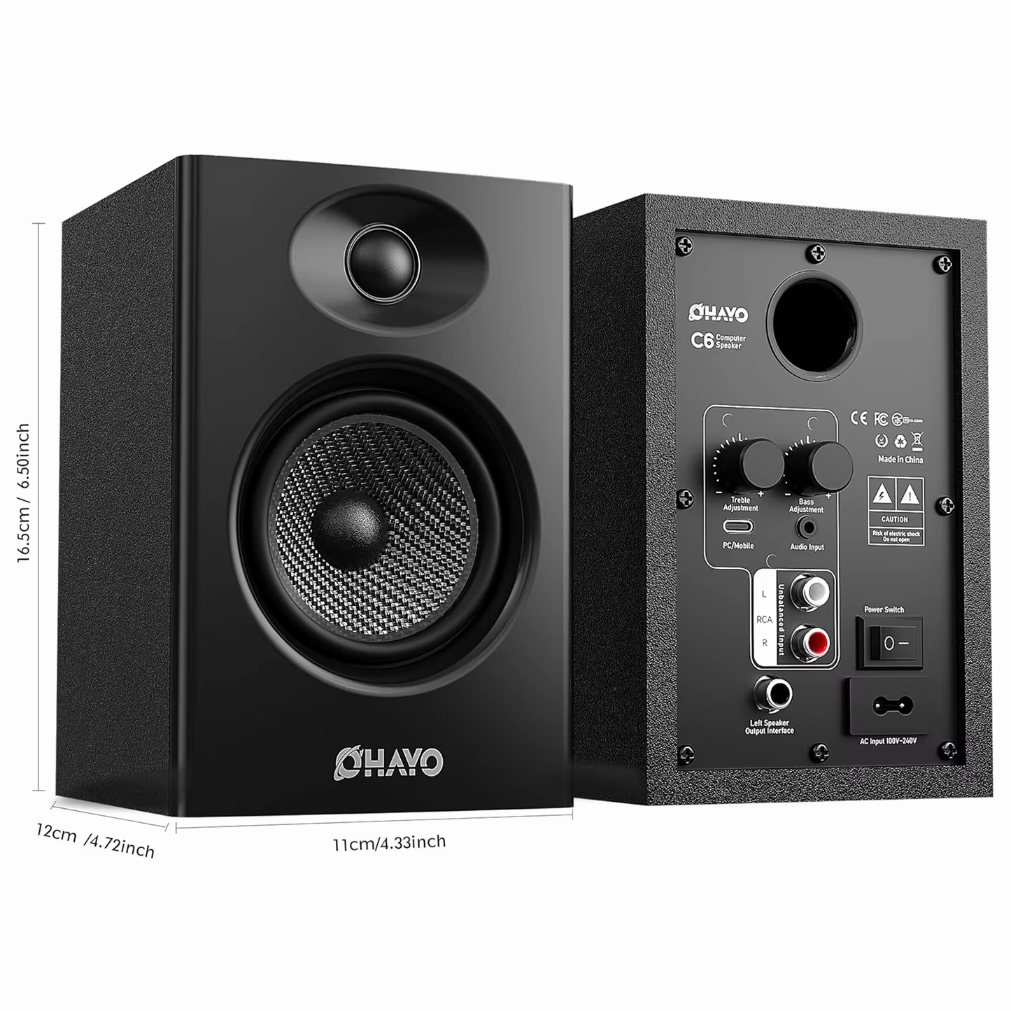 Ohayo 60W Bluetooth 5.3 Desktop Speakers