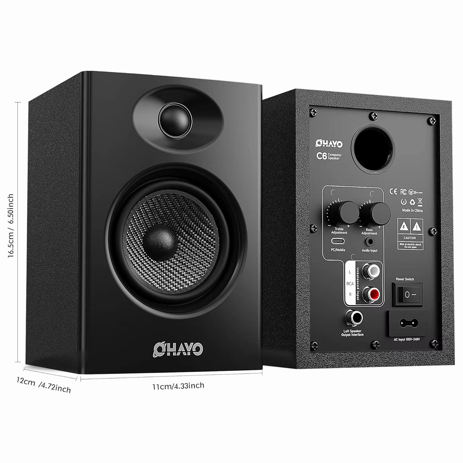 Ohayo 60W Bluetooth 5.3 Desktop Speakers