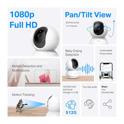 TP-Link Tapo TC70 Pan/Tilt Indoor Wi-Fi Camera