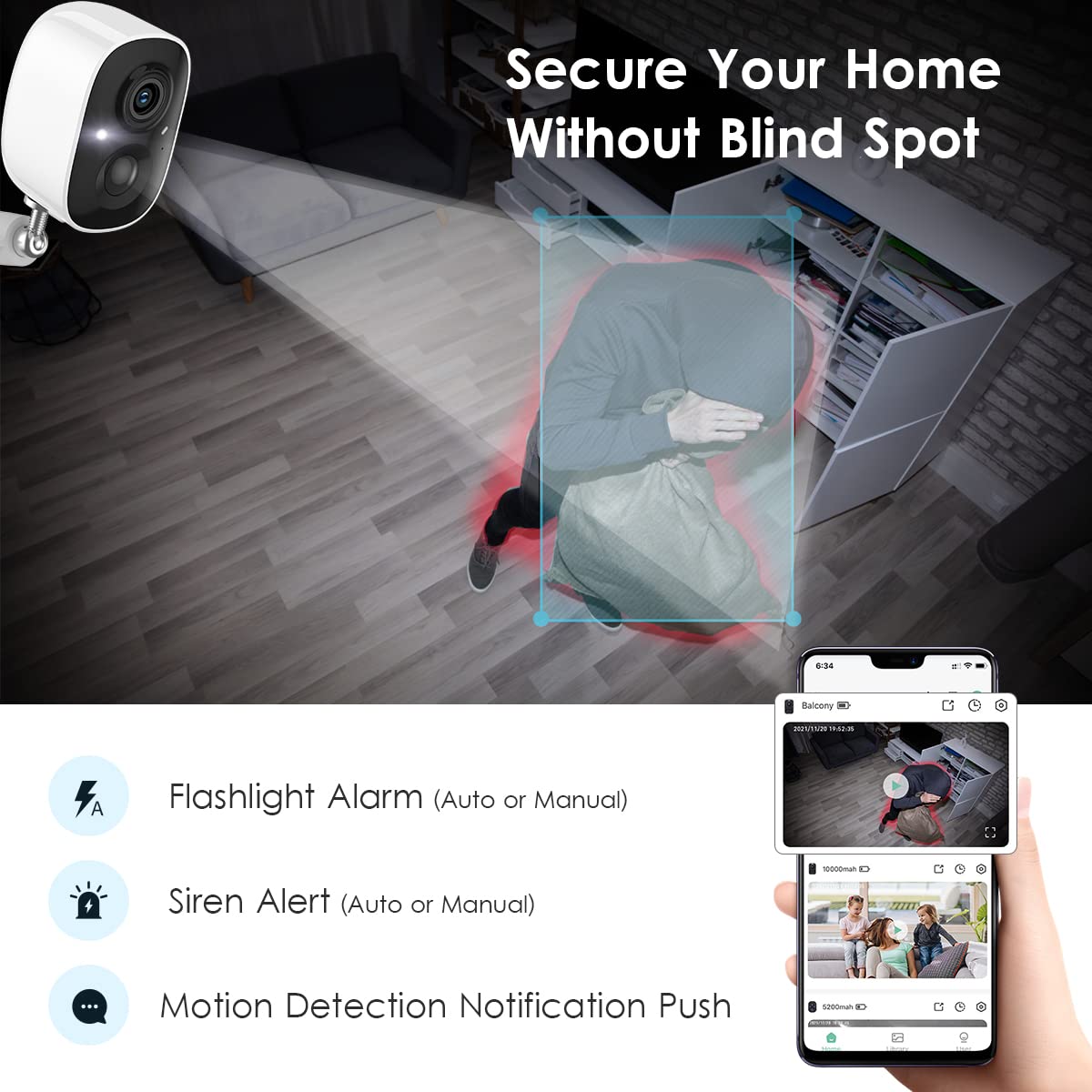 GMK CG6 2K Wireless Outdoor Camera 4-Pack