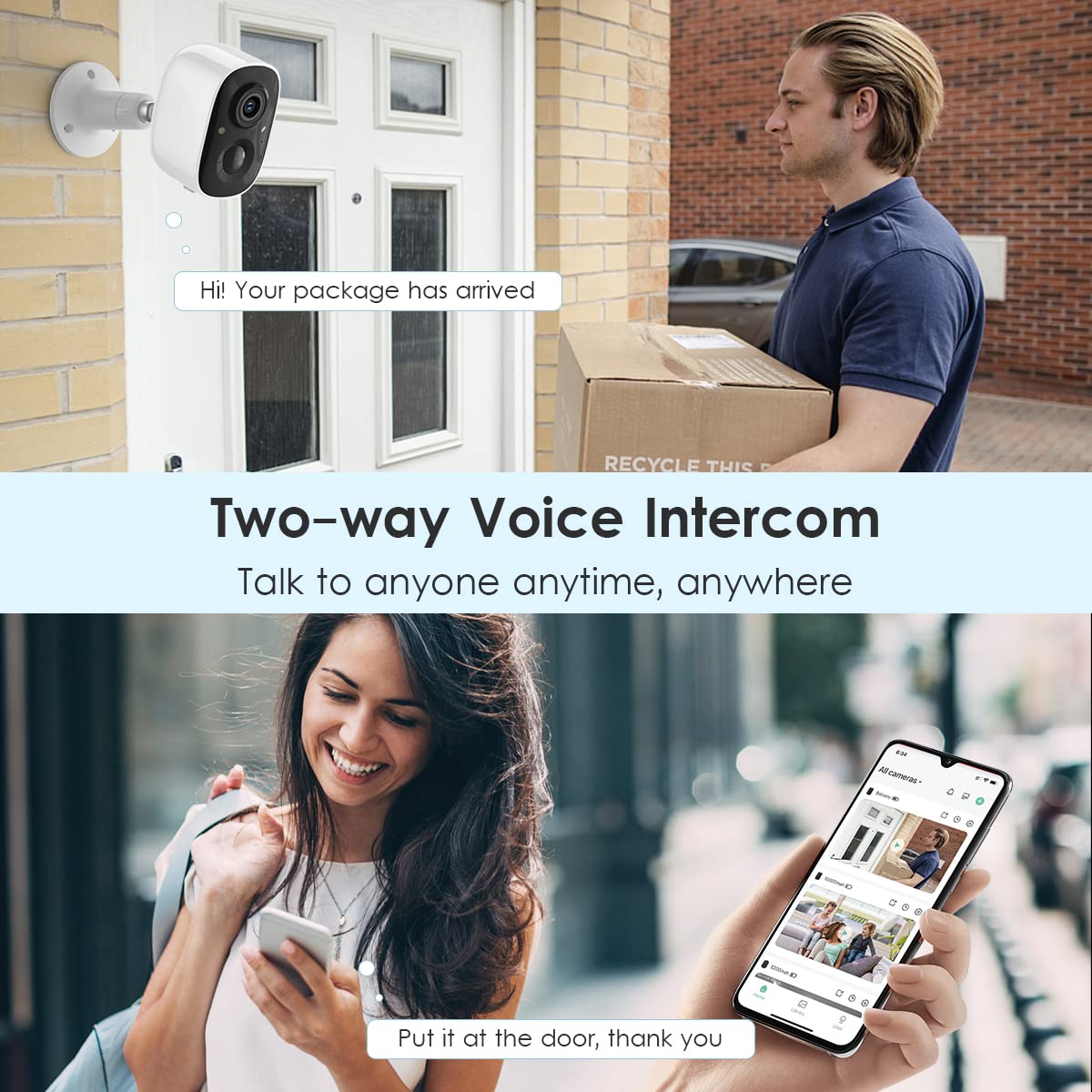 GMK CG6 2K Wireless Outdoor Camera 4-Pack
