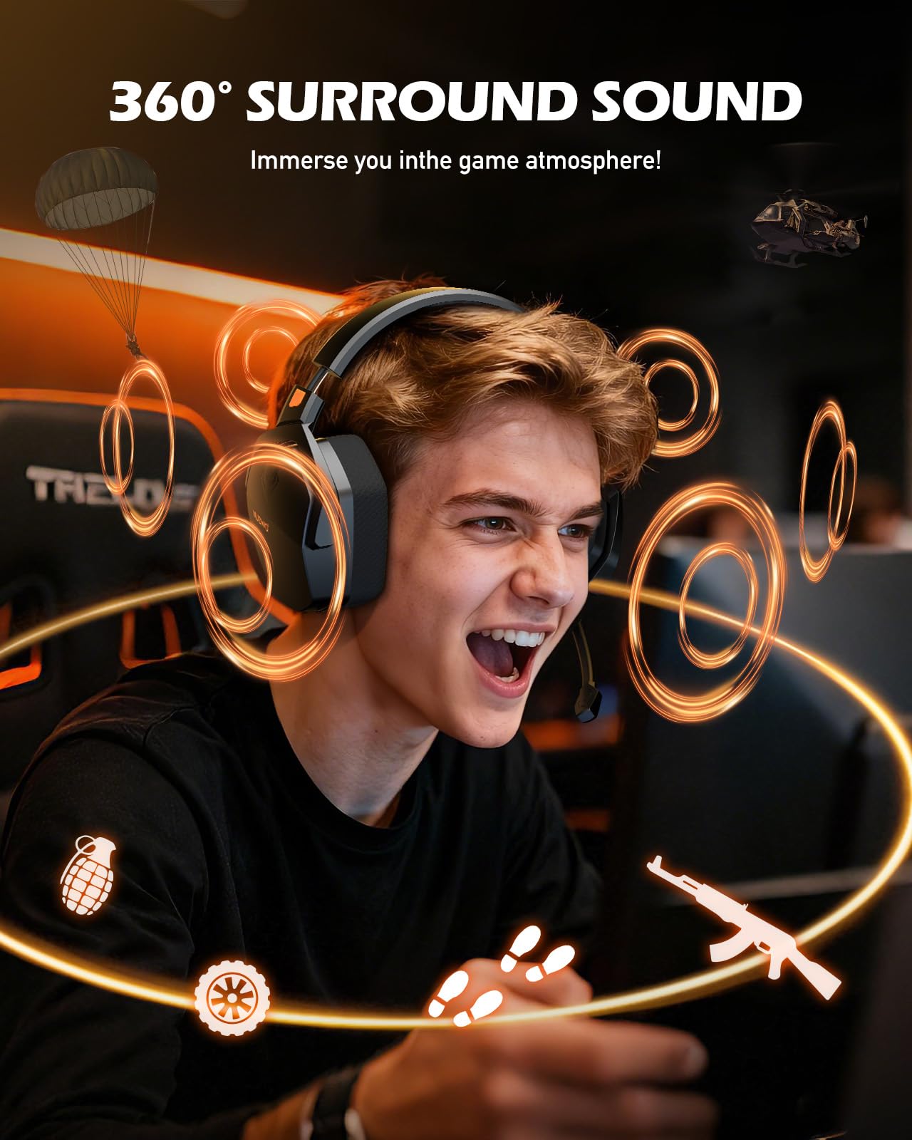 NUBWO G06 Wireless Gaming Headset with Mic