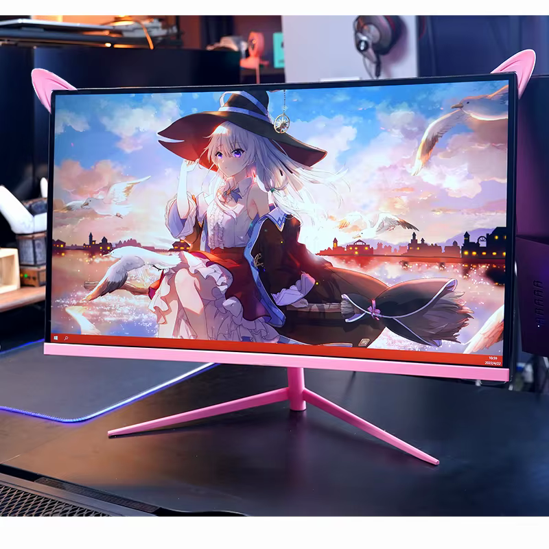 27-Inch Curved Pink Gaming Monitor