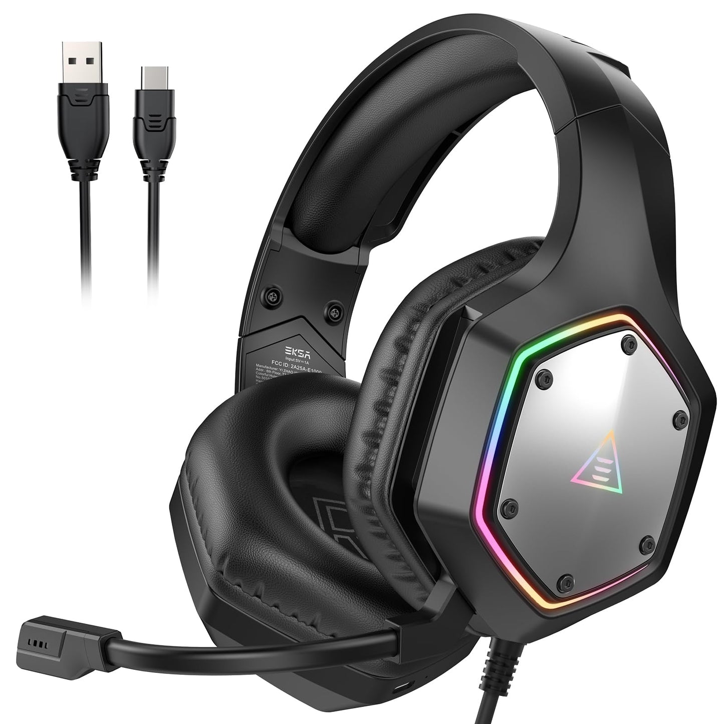 EKSA E1000 USB Gaming Headset with Mic