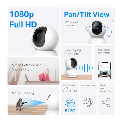 TP-Link Tapo TC70 Pan/Tilt Indoor Wi-Fi Camera