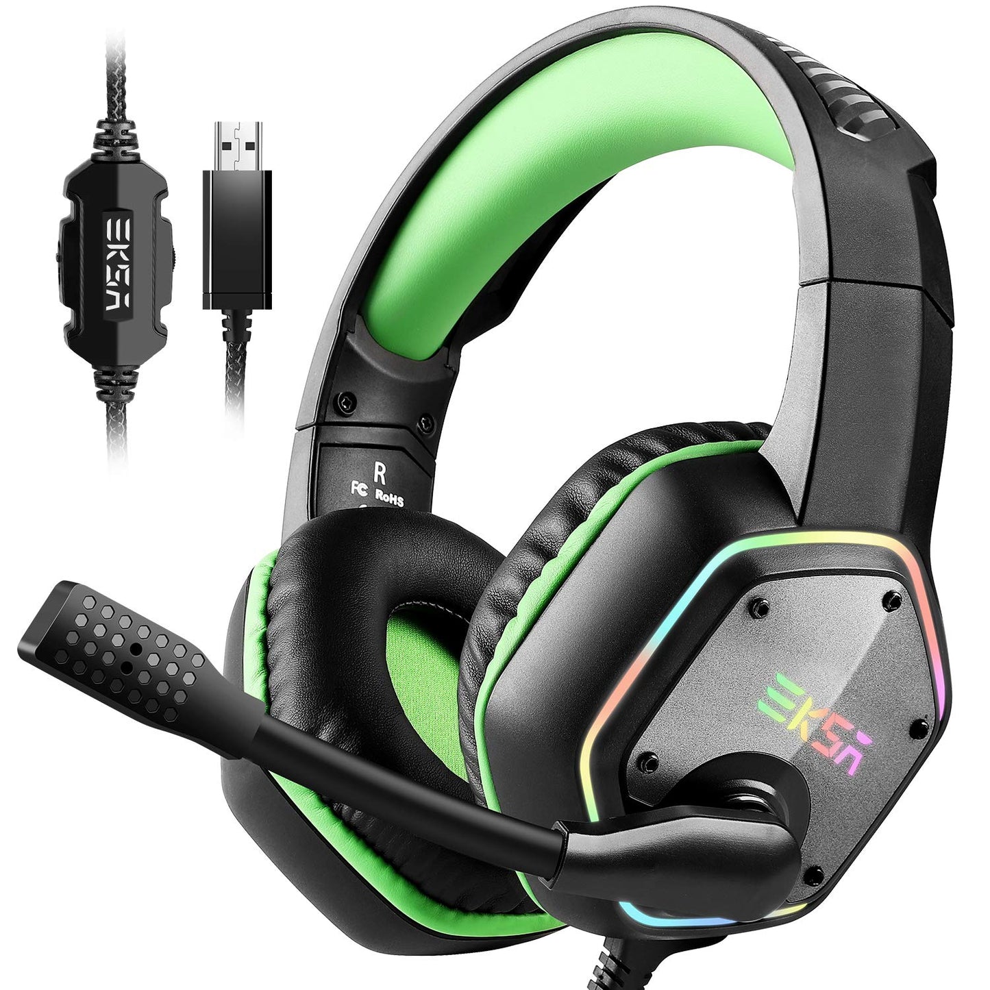 EKSA E1000 USB Gaming Headset with Mic