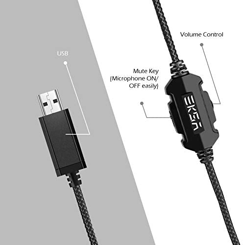 EKSA E1000 USB Gaming Headset with Mic