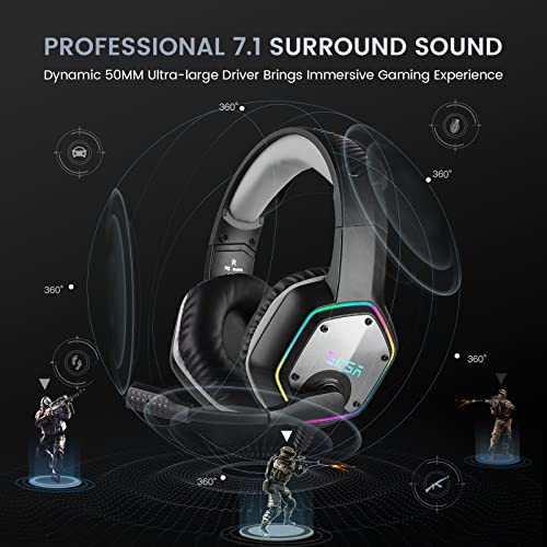 EKSA E1000 USB Gaming Headset with Mic