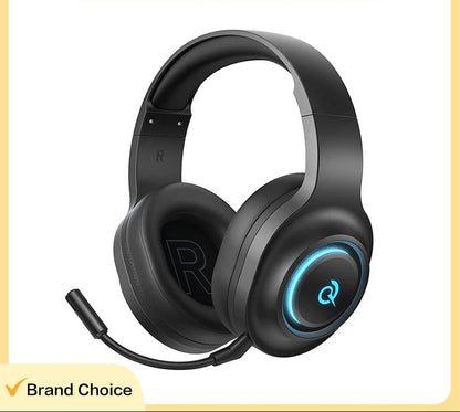 QCY Heroad V200 Over Ear Headphones 50mm Driver 7.1 Surround Sound Headset Wireless Bluetooth 6.0 Earphones for PC Laptop PS4/5