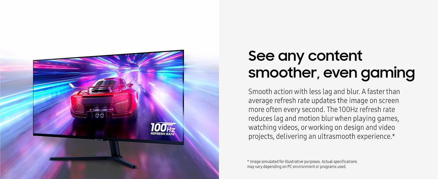 SAMSUNG 34" ViewFinity S50GC Series Ultra-WQHD Monitor, 100Hz, 5ms, HDR10, AMD FreeSync, Eye Care, Borderless Design, PIP, PBP, LS34C502GANXZA, 2023, Black